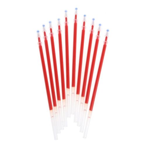 Recharge De Stylo À Bille Encre Gel 2022mm, 10 Pièces, Noir Bleu Rouge, Fourniture De Papeterie, Nouveauté 0.38