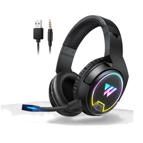 Casque de jeu sans fil, antibruit, avec micro, écouteurs intra-auriculaires pour PC, ordinateur portable