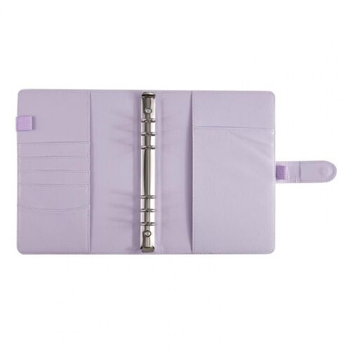Classeur En Faux Cuir A5 À 6 Trous, À Bord Lisse Interchangeable, Couverture Pour Carnet De Notes, Cadeau