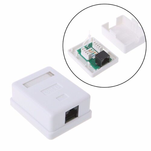Boîte de montage de bureau Cat6 RJ45 8P8C UTP à Port unique non blindé