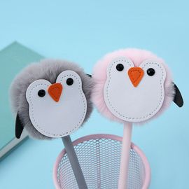 Stylo À Gel En Peluche, 1 Pièce, Cadeau De Papeterie Scolaire Et De Bureau, Mignon Et Mignon, Dessin Animé Animaux Oiseaux