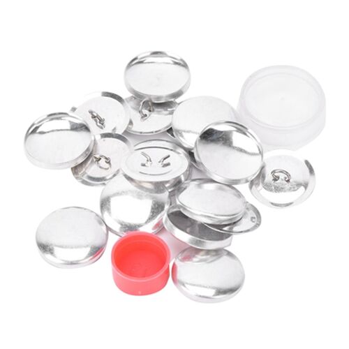 Sac En Tissu Couverture Boutons Kit Rond Bouton Base Bricolage Artisanat À La Main Boucle Fabrication Outils25mm