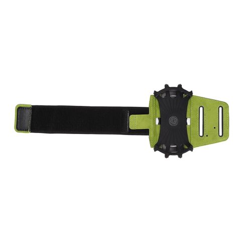 Support de téléphone portable pour brassard de course à 360 degrés Brassard de téléphone intelligent rotatif avec casque de données Câble de stockage Couche Jeunesse Vert Large