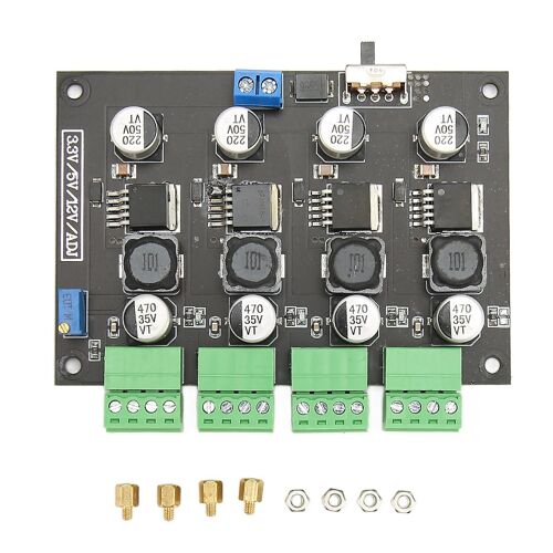 LM 2596 Module d'alimentation à découpage multicanal 3.3V 5V 12V ADJ Module d'alimentation de sortie de tension réglable
