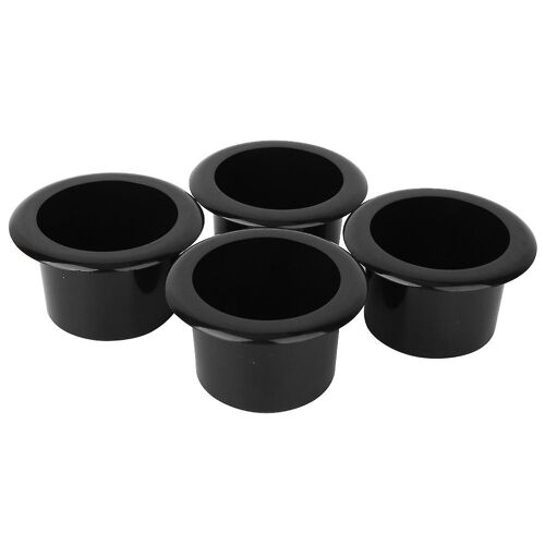 4 Pcs Porte-Gobelet Stand Noir Brillant Abs En Plastique Voiture Décoration Intérieure Chaise Accessoires