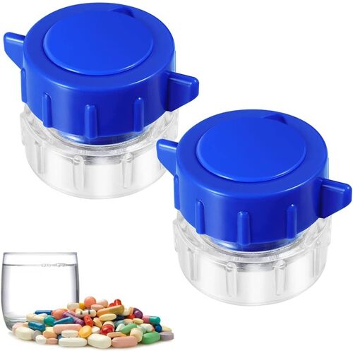 Lot de 2 broyeur de pilules, broyeur de comprimés broyeur de pilules et boîte de rangement