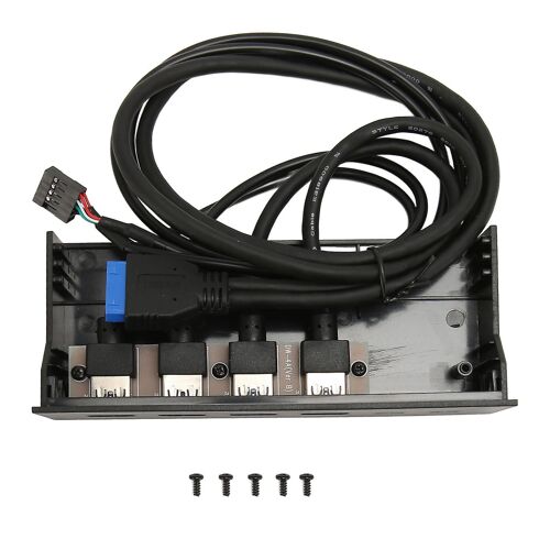 Panneau avant USB 2 USB2.0 2 USB3.0 Transmission haute vitesse 5,25 pouces Carte d'extension d'ordinateur 4 ports