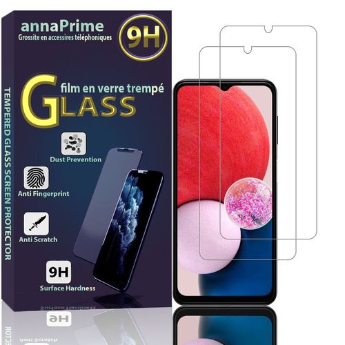 Lot / Pack De 2 Films Verre Trempé Pour Samsung Galaxy A13 (Sm-A137) 4g 6.6" Protection D'écran