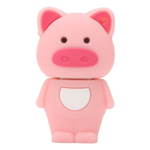 Bande dessinée en forme d'animal USB Clé USB Bureau à domicile Belle clé USB pour le stockage de données64 Go