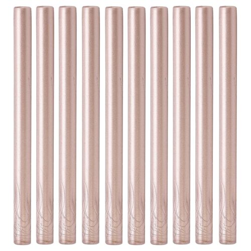 10 Pcs Cire À Cacheter Bâton Pratique Sans Fumée Flexible Chaud Sceller Bâtons Pour Enveloppes Cartes Manuscritschampagne Or