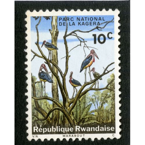Timbre Non Oblitéré République Rwandaise, Parc National De La Kagera, 10 C
