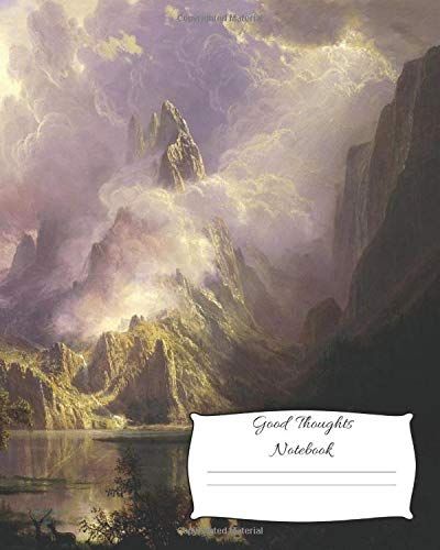Good Thoughts Notebook: Large (8 X 10 Inches) - 120 Ruled Pages 60 Sheets - Black Cover - Journal, Composition Book And Diary
