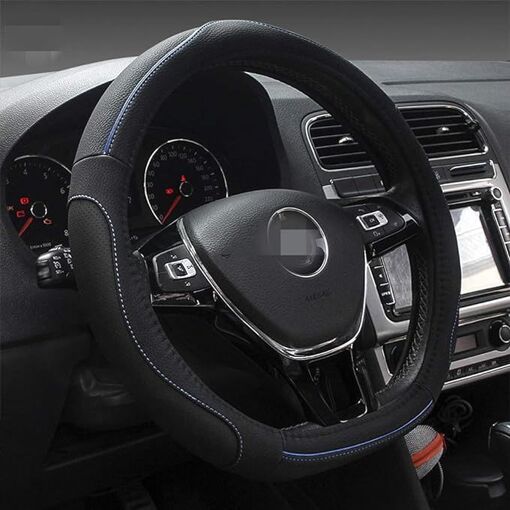 Housse Volant Voiture Mercedes Classe B - Cuir Microfibre Antidérapant - Protection Rayures, Confort Prise En Main - Blanc - 6