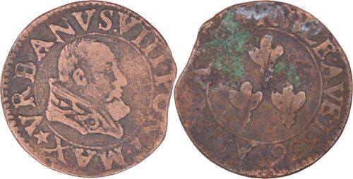 Vatican - 1636 - Urbain Viii - Double Tournois Ou Quattrino - Avignon - Bd.967 - 2.64 G. -16-003