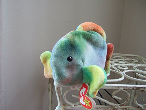 Ty Beanie Baby - Coral The Ty-Dyed Fish (4th Gen Hang Tag)