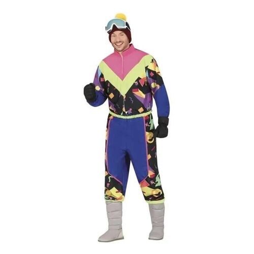 Guirca Déguisement Skieur Bleu Années 80 Homme (S)