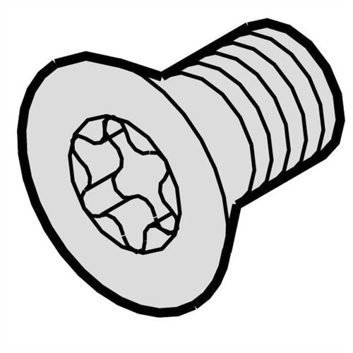 Vis Tête Fraisée Torx M4x14, Acier Zing 24560-145