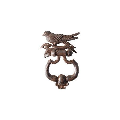 Heurtoir de porte décoration oiseaux en fonte