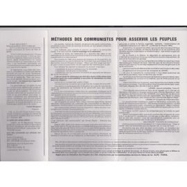 Document A4 Plié En 3 Volets Recto-Verso Alpe Le Tourisme En Urss - Méthodes Pour Asservir Les Peuples -