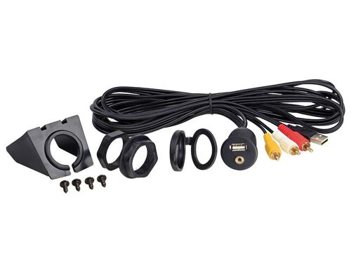 3.5 mm Aux + USB > Cinch / USB