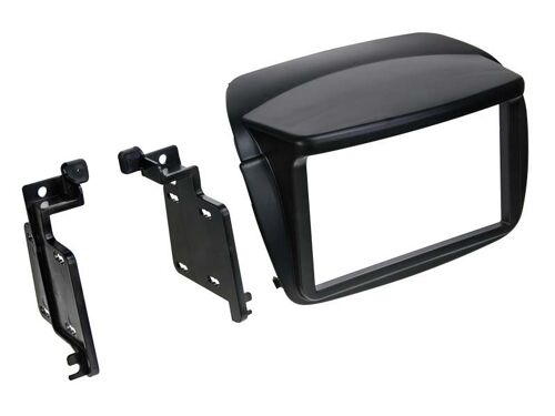 Adaptateur de façade 2-DIN pour Fiat Doblo / Opel Combo noir
