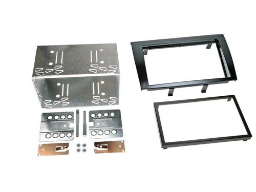 Adaptateur de façade 2-DIN pour Fiat Bravo 2007 > noir piano