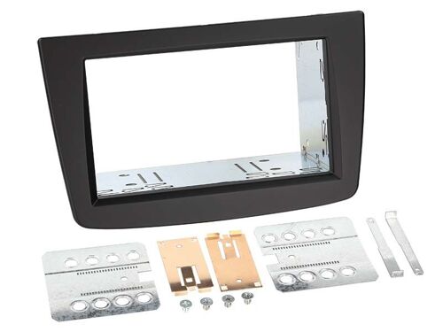 Adaptateur de façade 2-DIN pour Alfa MiTo 2013 > noir