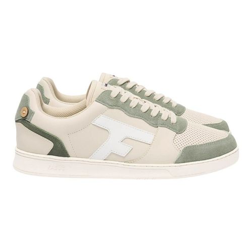 Faguo Baskets Basses Cuir Hazel Beige