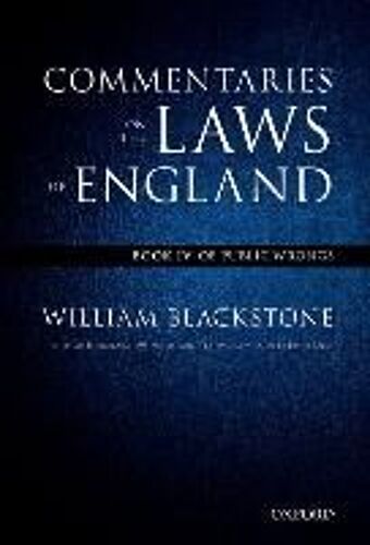 The Oxford Edition Of Blackstone's