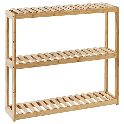 Etagère murale de salle de bain en bois de bambou clair PADUCAH