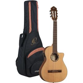 Ortega Family Series Rce125-3/4 Natural Guitare Électro-Acoustique Classique Avec Housse