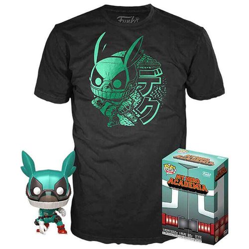 My Hero Academia - Booble Head Pop N° Xx- Deku W/ Helmet + T-Shirt (S