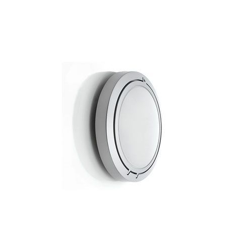 Luceplan Lampe Au Plafond Plafonnier Ou Lampe Murale Applique Metropoli D20 Led (Ø 17 Cm - Aluminium Peint Et Polycarbonate)
