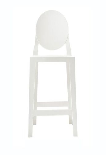 KARTELL set de 2 tabourets ONE MORE H 65 cm (Blanc - Polycarbonate coloré dans la masse)