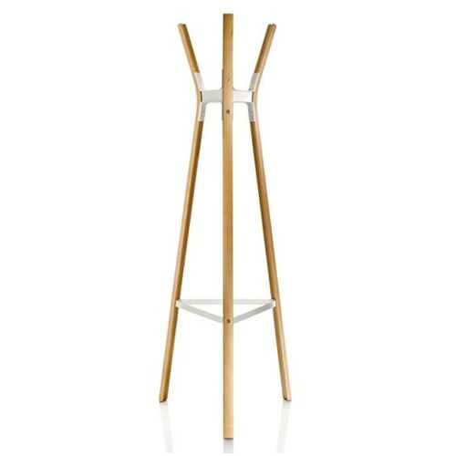 MAGIS portemanteau STEELWOOD COAT STAND (Blanc - Hêtre naturel / acier verni)