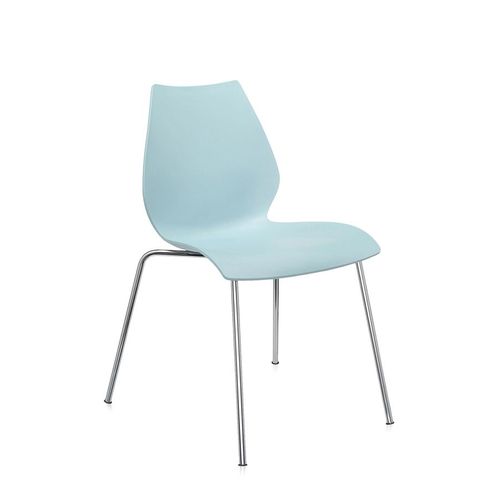 Kartell Set De 2 Chaises Maui (Bleu Clair - Polypropylène Coloré Dans La Masse)