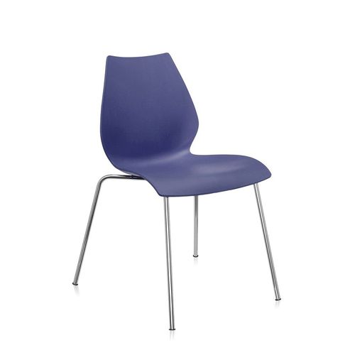Kartell Set De 2 Chaises Maui (Bleu Marine - Polypropylène Coloré Dans La Masse)