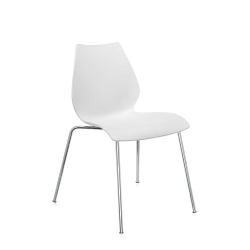 Kartell Set De 2 Chaises Maui (Blanc Zinc - Polypropylène Coloré Dans La Masse)