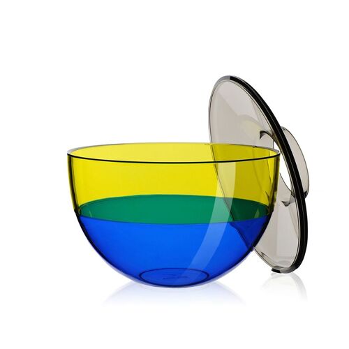 KARTELL vase SHIBUYA (Gris-Jaune-Bleu - PMMA transparent)