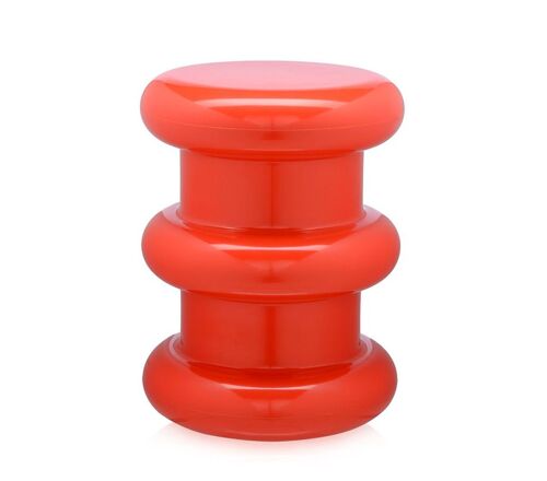 KARTELL tabouret PILASTRO (Rouge - Technopolymère thermoplastique coloré dans la masse)