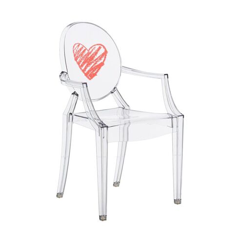 KARTELL KIDS chaise pour enfants LOU LOU GHOST (Tranparent / Cur - Polycarbonate transparent)