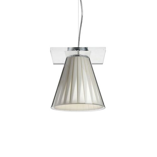 Kartell Lampe À Suspension Light-Air (Beige - Technopolymère Thermoplastique Transparent Et Tissu)