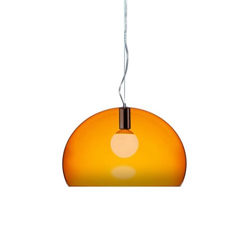 Kartell Lampe À Suspension Fl/Y Fly (Orange - Pmma Transparent)