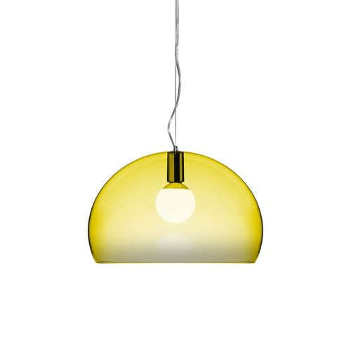 Kartell Lampe À Suspension Fl/Y Fly (Jaune - Pmma Transparent)