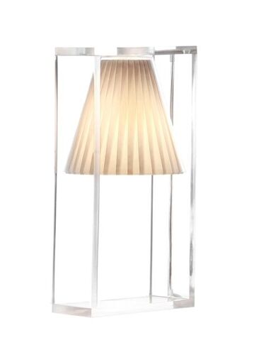 Kartell Lampe De Table Light-Air (Beige - Technopolymère Thermoplastique Transparent Et Tissu)