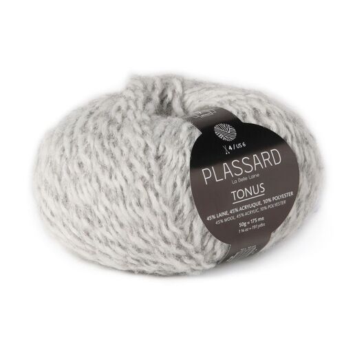 Laine Mèche Chiné Tonus Gris Clair (10)
