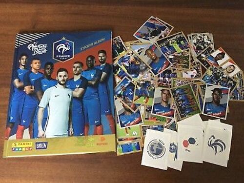 Lot 10 Stickers Panini France Fiers D'être Bleus / Carrefour