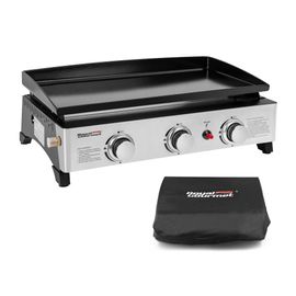 Plancha Gaz en Acier Émaillé Royal Gourmet - 3 Brûleurs Puissance 7.5kW - Surface Cuisson 62,0 x 35,5 cm