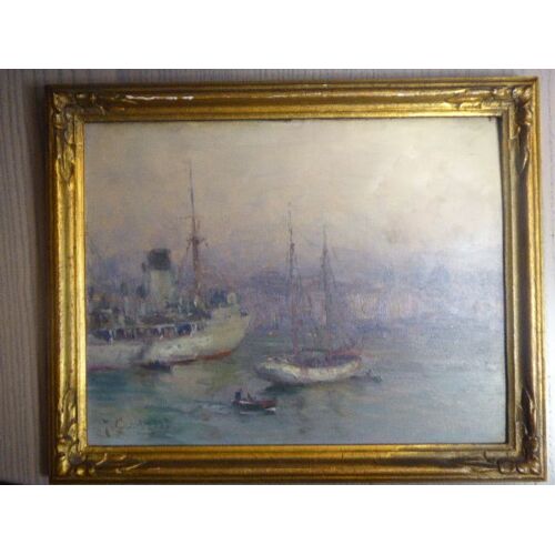 Bateaux Au Mouillage.
