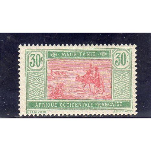 Timbre-Poste De Mauritanie (Caravane Dans Le Désert)